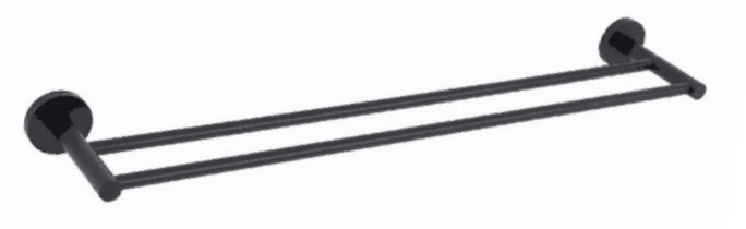 NOBEL Dual Towel Bar 63012-BK Matt Black